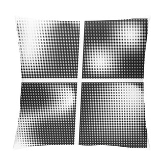 Personality  Set Of Four Halftone Style Backgrounds. Pillow Covers