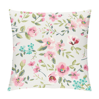 Personality  Seamless Vintage Flower Garden Pattern Background Pillow Covers