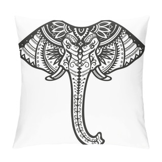 Personality  Ethnic Ornamented Elephant Pillow Covers