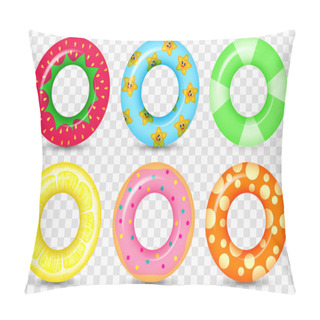 Personality  Rubber Swimming Ring Pillow Covers