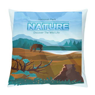 Personality  National Park Nature Background Banner Pillow Covers