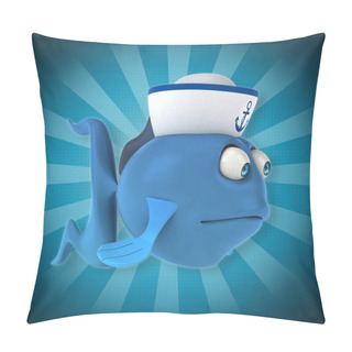 Personality  Fun Cartoon Fish Pillow Covers