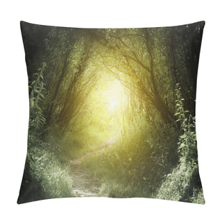 Personality  Way In Deep Forest Pillow Covers