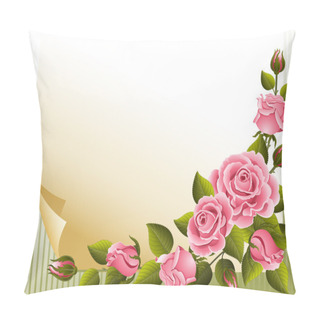 Personality  Roses Background Pillow Covers