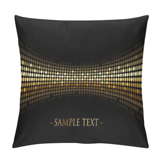 Personality  Vector Black Background With Gold Lights With Space For Your Tex Pillow Covers