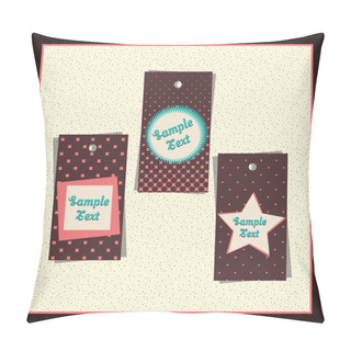 Personality  Vector Labels Set Vector Illustration  Pillow Covers