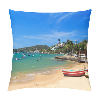 Personality  Beach Armacao Dos Buzios Sea Boats, Rio De Janeiro, Brazil Pillow Covers