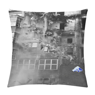 Personality  Demolition Of Building Pillow Covers