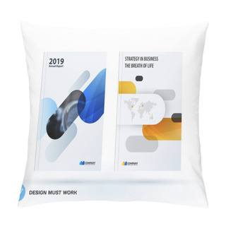 Personality  Business Set Of Design Brochure, Abstract Annual Report, Horizontal Cover Flyer Pillow Covers