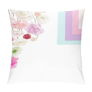Personality  Peonies With Colored Paper Pillow Covers