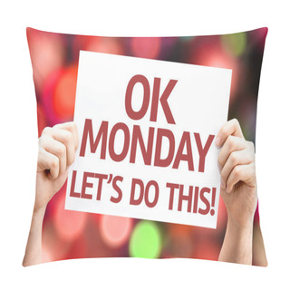 Personality  Ok Monday Let's Do This! Card Pillow Covers
