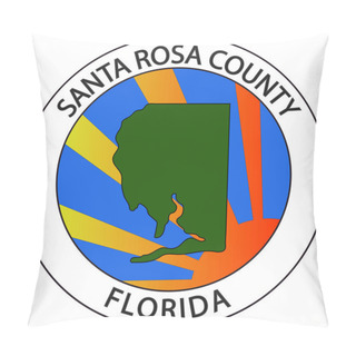 Personality  Coat Of Arms Of Santa Rosa In Florida, USA Pillow Covers