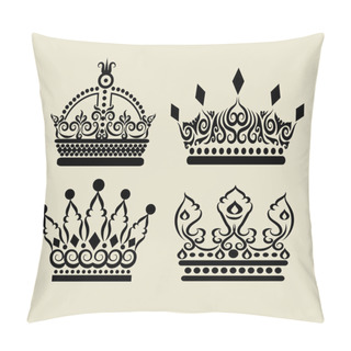 Personality  Crown Curl Decorations Pillow Covers