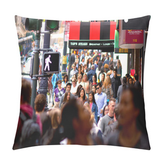 Personality  Traffic In Financial District Of San Francisco CA Pillow Covers