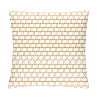 Personality  Circular Pattern In Gold. Japanese Pattern. Pillow Covers