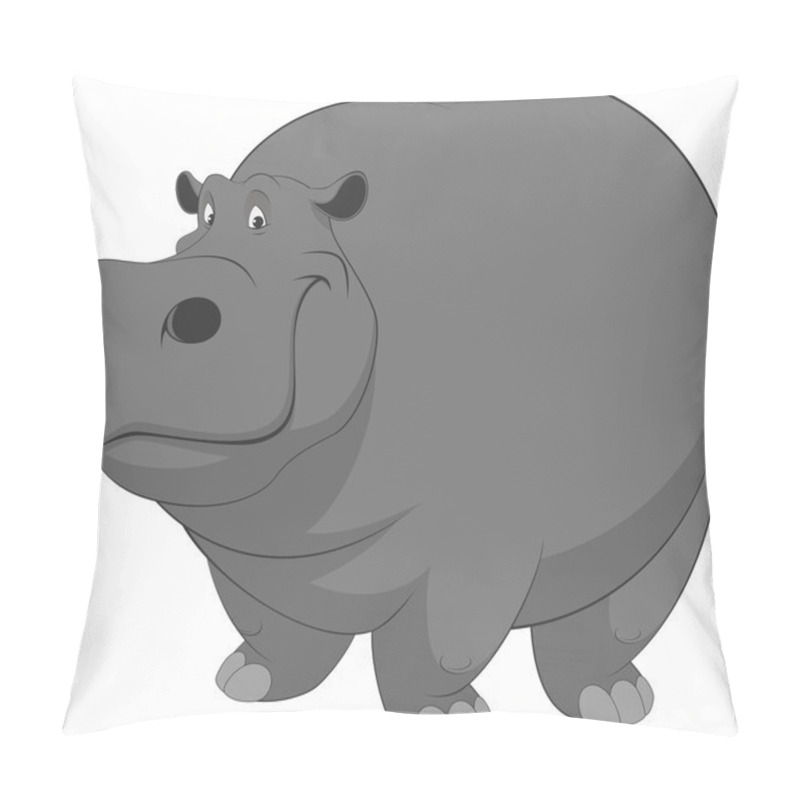 Personality  Funny hippo pillow covers