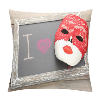 Personality  I Love Theatre On Chalkboard Pillow Covers