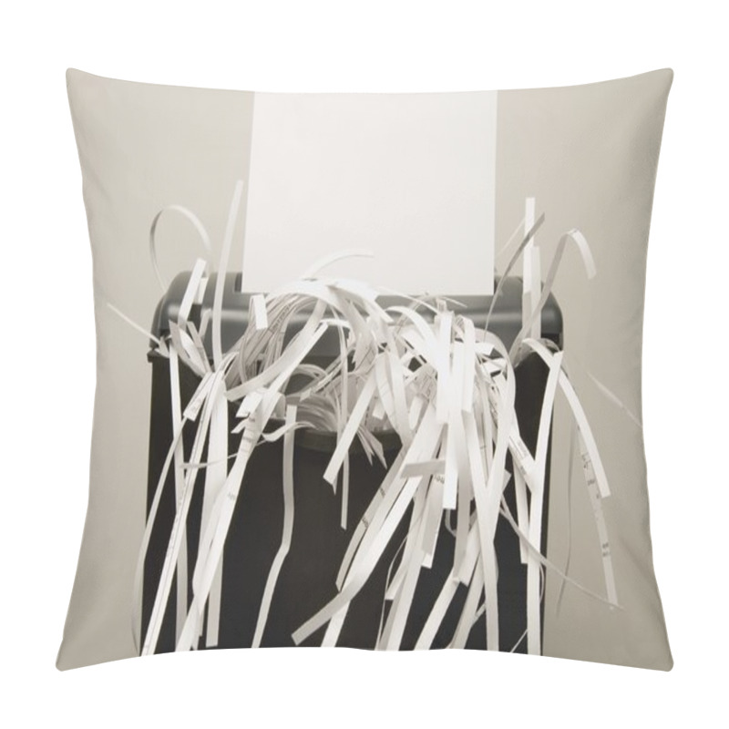 Personality  Closeup Of Paper Shredder pillow covers