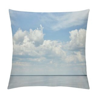 Personality  Landscape With Light Blue Sky And River Pillow Covers