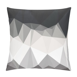 Personality  Minimal Black And White Polygonal Background Pillow Covers