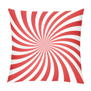 Personality  Red White Spiral Background Pillow Covers