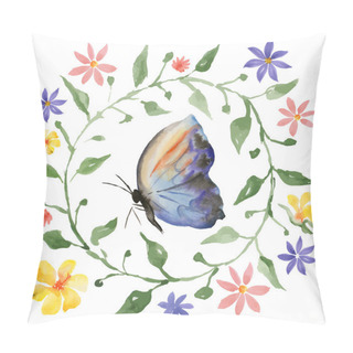 Personality Wreath And Butterfly Pillow Covers