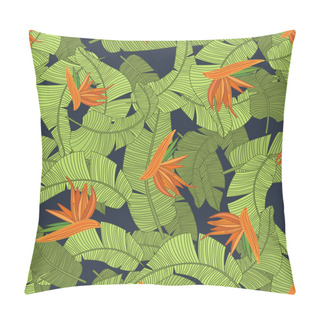 Personality  Tropical Flower Print. Vector Illustration Pillow Covers