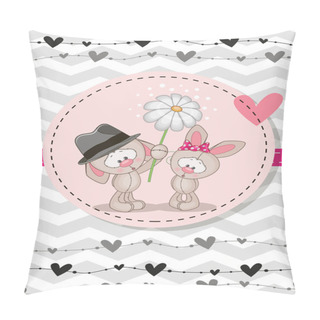 Personality  Two Rabbits Pillow Covers