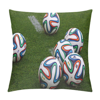 Personality  Official FIFA 2014 World Cup Balls (Brazuca) Pillow Covers
