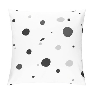 Personality  Modern Seamless Dots Doodle Pattern, Vector Abstract Background, Texture Pillow Covers
