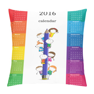 Personality  Calendar 2016 Pillow Covers