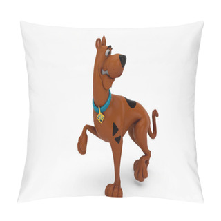 Personality  Scooby Dog 3d Illustration Minimal Rendering On White Background. Pillow Covers