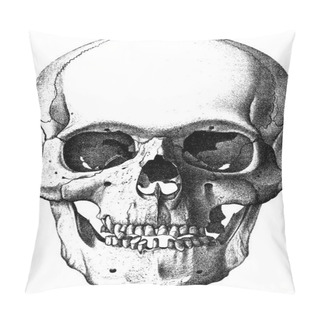 Personality  Vintage Image Human Skull Pillow Covers