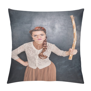 Personality  Angry Teacher With Stick  Pillow Covers