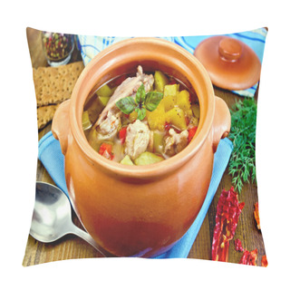 Personality  Roast Chicken In A Clay Pot Pillow Covers