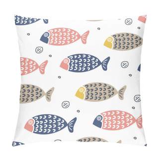 Personality  Cute Fish Hand Drawn Scandinavian Style For Kids And Baby Fashion Pillow Covers