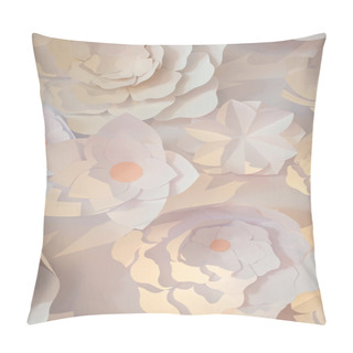 Personality  Beautiful Wedding Paper Flowers Pillow Covers