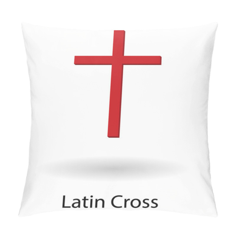 Personality  Latin Cross Vector Illustration Pillow Covers