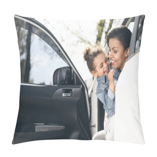 Personality  Mother And Daughter In Car Pillow Covers