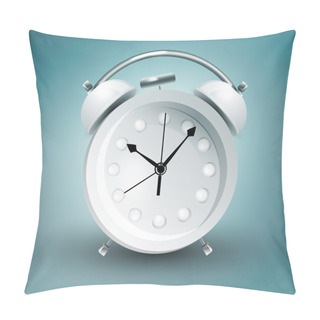 Personality  Metal Alarm Clock. Vector. Pillow Covers