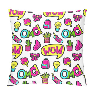 Personality  Seamless Pattern With Cute Elements Pillow Covers