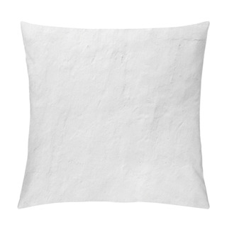 Personality  Pattern Of White Wall In Traditional Plaster Structure As Harmonic Background Pillow Covers