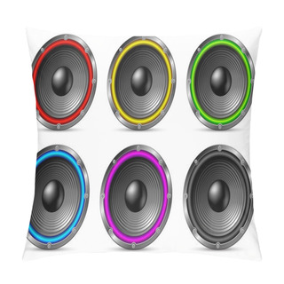 Personality  Variegated Colorful Speakers Set. Pillow Covers