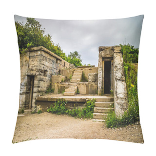 Personality  Army Ruins Of Fort Williams Cape Elizabeth, Maine Pillow Covers