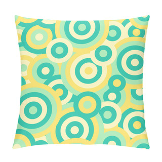Personality  Colorful Circles Seamless Repetitive Vector Pattern Pillow Covers