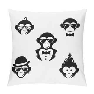 Personality  Monkey Logos Set Pillow Covers