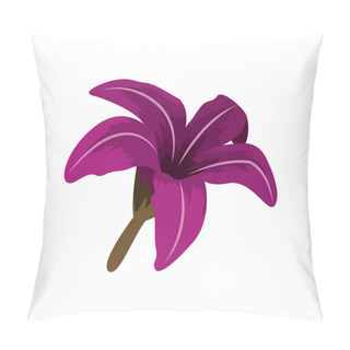 Personality  Purple Chinese Rose With Trumpet Shaped Petals Pillow Covers