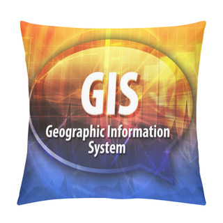 Personality  GIS Acronym Definition Speech Bubble Illustration Pillow Covers