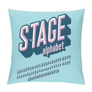 Personality  Chisel Style Alphabet Design With Uppercase, Lowercase, Number And Symbols Pillow Covers