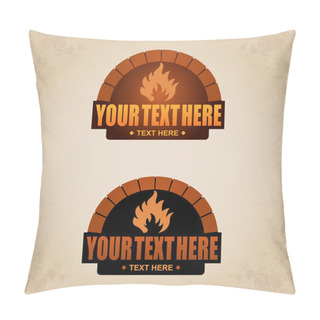 Personality  Firewood Oven Set 2 Pillow Covers